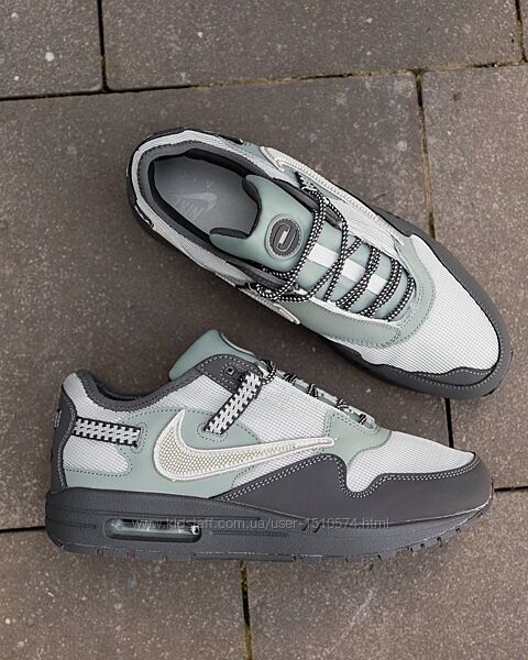 р 45 Кроссовки  Nike Air Max 1 x Travis Scott Dusty Sage NK155