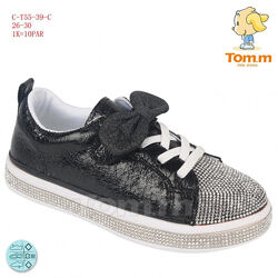 р.26,28 Кроссовки ТОМ. М 5539С Black бант 