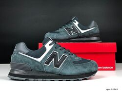 р.37-41 Кроссовки New Balance 574 серо/черные  KS 12363