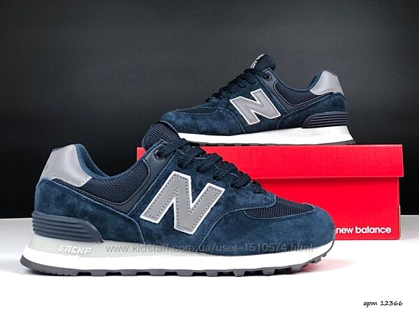 р.37-41 Кроссовки New Balance 574 синие KS 12366
