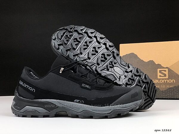 р.41-46 Кроссовки Salomon Soft Shell черно/серые KS 12385