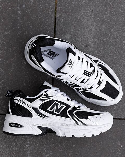 р.37 Кроссовки New Balance 530 White Black NB088