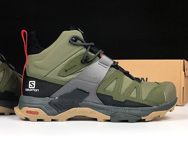 р. 46 Кроссовки Salomon X Ultra 4 Mid GTX зеленые KS 12396
