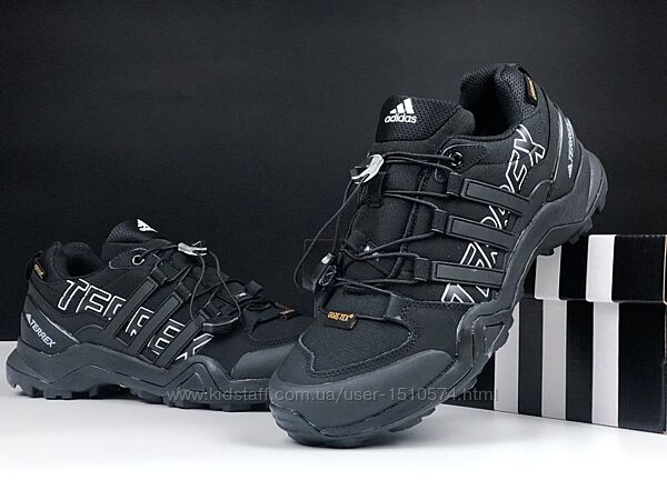 р.44 Кроссовки Adidas Terrex Swift R2 Gtx черно/белые термо KS 12408