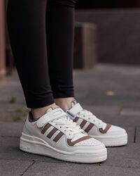 р.36, 37  Кроссовки Adidas Forum 84 Low Cream Brown Teddy AD095
