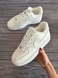 р.37  Кроссовки с мехом Nike Air Force Low White Winter NK093