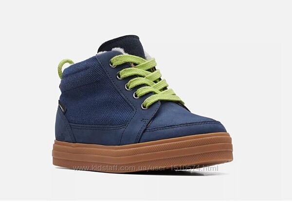 р.28, 29, 30 Clarks  зимние кожаные ботинки оригинал 