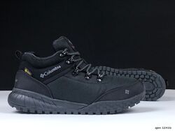 р.41,42,44 Кроссовки Columbia Waterproof черные зима KS 12456