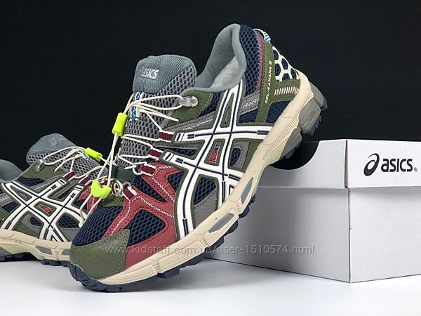 р.42-45 Кроссовки Asics Gel Kahana 8 серо/зелено/бордовые зима KS 12461