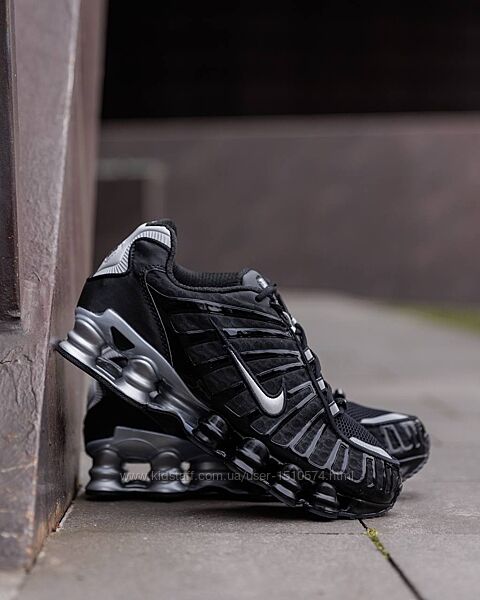 р.42 Кроссовки Nike Shox TL Black Grey NK221