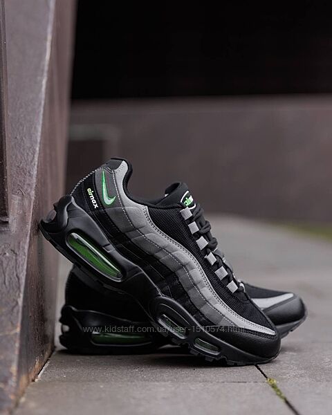 р.43 Кроссовки Nike Air Max 95 Black Grey Silver NK219