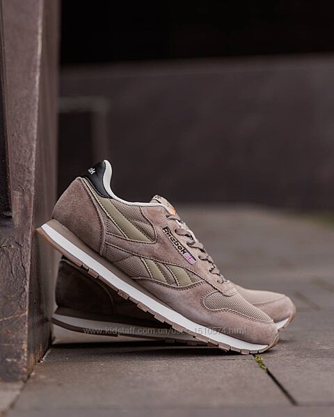 р.41,42,44 Кроссовки Reebok Classic Leather Beige White RB038