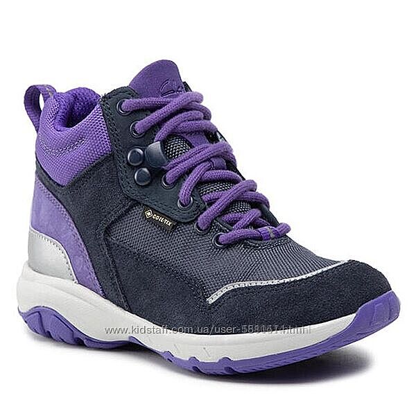 р.32,33.5,34  Clarks GTX  детские кожаные ботинки оригинал