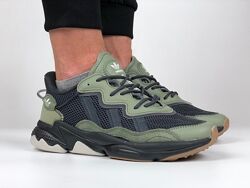 р.41,42,45 Кроссовки Adidas Ozweego хаки/черные KS 12472