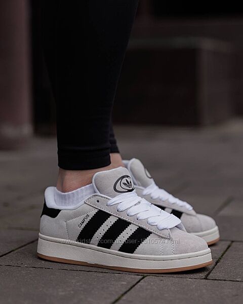 р.36-41 Кроссовки Adidas Campus Grey Black AD104