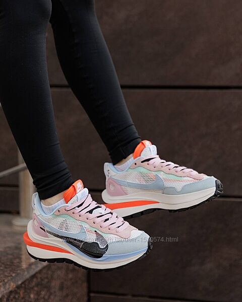 р.36 Кроссовки Nike x Sacai VaporWaffle Sport Pink Orange NK249