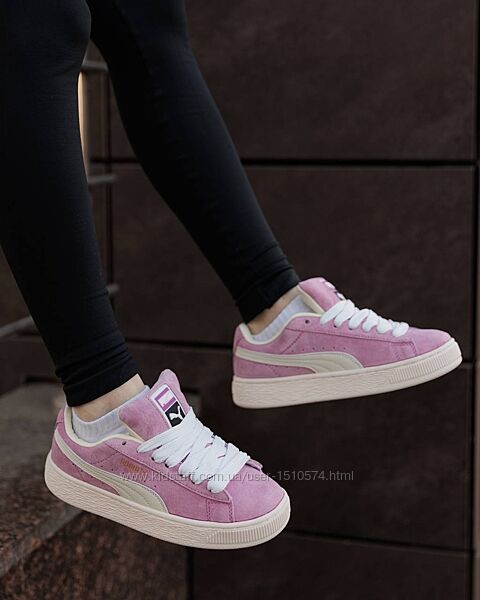 р.36, 40 Кроссовки Puma Suede XL Pink White PM028