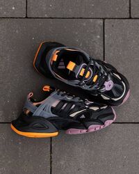 р.36 Кроссовки Adidas Vento XLG Black Orange Purple AD109
