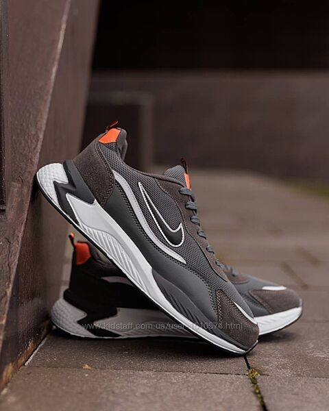 р.40, 41  Кроссовки Nike Racer Grey White Orange NK259