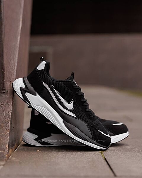 р.40-43 Кроссовки Nike Racer Black White NK260