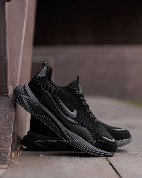 р.40-42 Кроссовки Nike Racer Total Black NK261