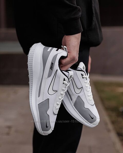 р.40-44 Кроссовки Nike Simple White Grey NK268