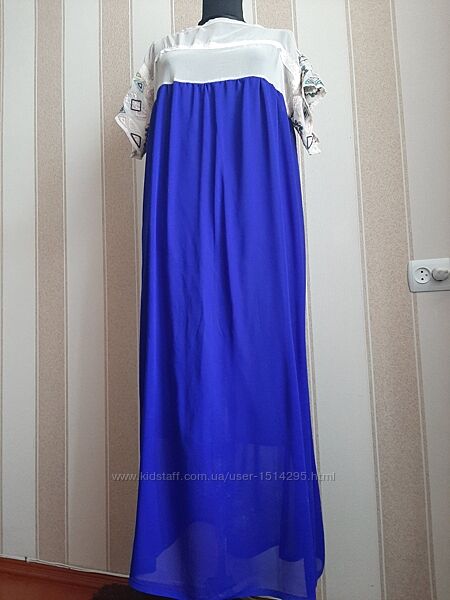 Платье длинное, в пол, макси, летнее.