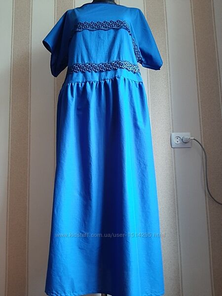 Платье в пол, длинное, большой размер.