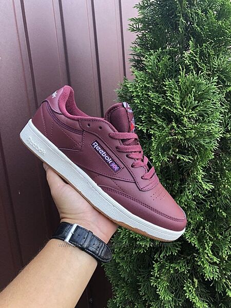 р.41, 44, 46   Стильные мужские кроссовки Reebok бордовые KS 10717