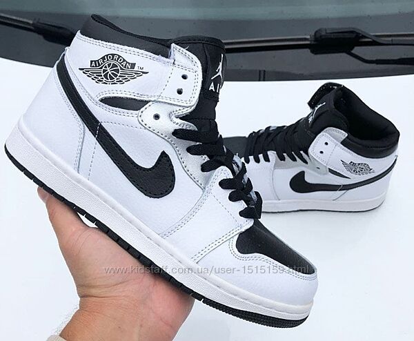 р.36, 37, 38, 39, 41 Стильные кроссовки Nike Air Jordan бело/черные 