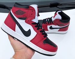 р.38, 41Стильные кроссовки Nike Air Jordan красно/белые 