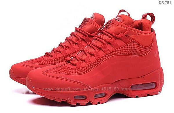 р.41   Мужские кроссовки Nike Air Max 95 Sneakerboot красные 