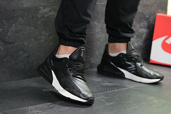 р.44, 46.  Мужские кроссовки Nike Air Max 270 серо/черные 