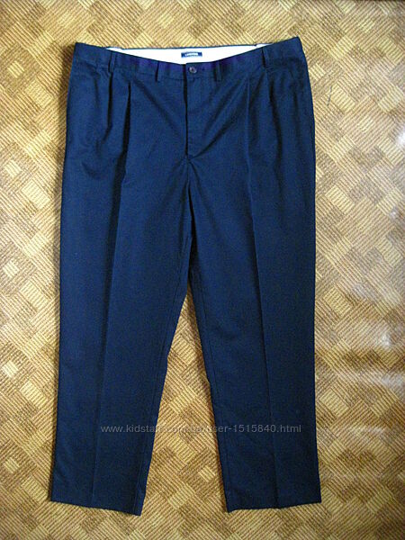 брюки штаны с защипами большой размер батал качество LandsEnd / 60р