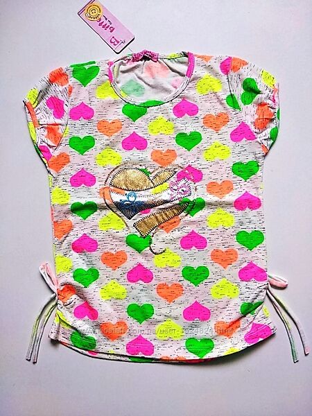 Футболка для дівчинки. туреччина. 100 бавовна