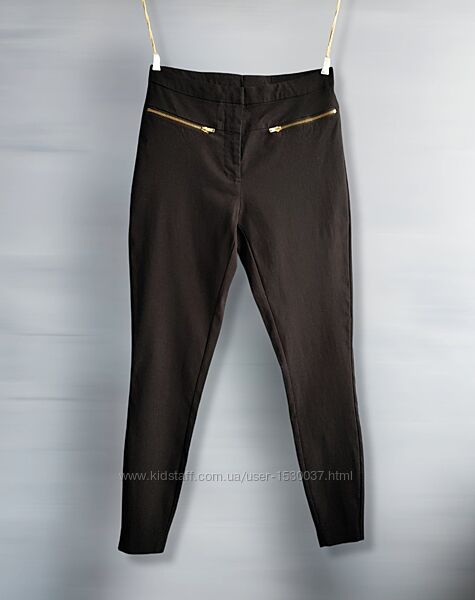 Чорні стрейчеві вузькі брюки штани лосіни new look