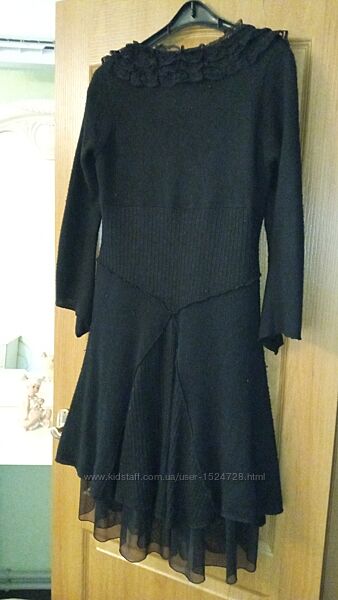 Вязане неординарне плаття