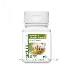 Вітамін Е із зародків пшениці NUTRILITE 100капсул  4321, У5. 