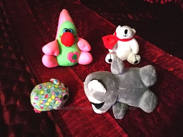 Игрушки мягкие разные