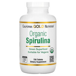 California Gold Nutrition, спіруліна, спирулина, 720шт 