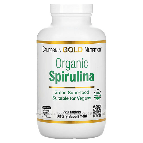 California Gold Nutrition, спіруліна, спирулина, 720шт 