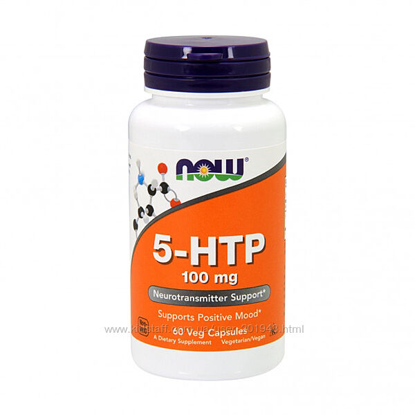 NOW Foods, 5-гідрокситриптофан, 100 мг, 60 шт, 5 HTP