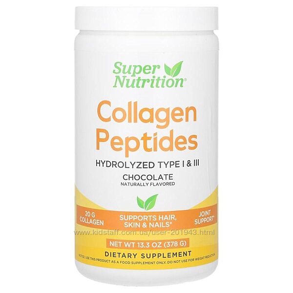 Super Nutrition, пептиди колагену, пептиды коллагена, шоколад 