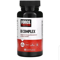 Force Factor, комплекс групи B, 60 рослинних капсул