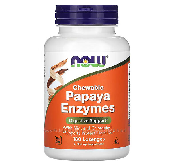 NOW Foods, суперферменты, ферменти, ензими 180/90