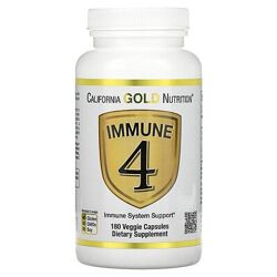 California Gold Nutrition, Immune 4, засіб для зміцнення імунітету, 180
