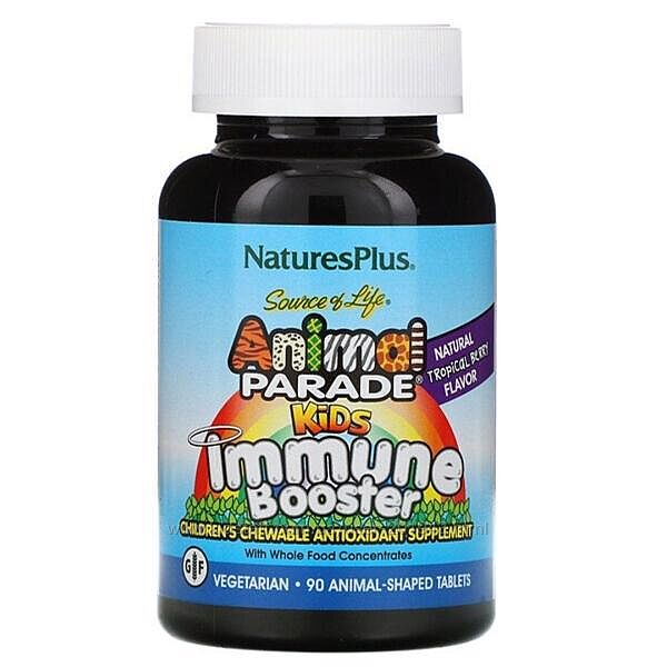 Natures Plus, Animal Parade, Kids Immune Booster, імунітет 