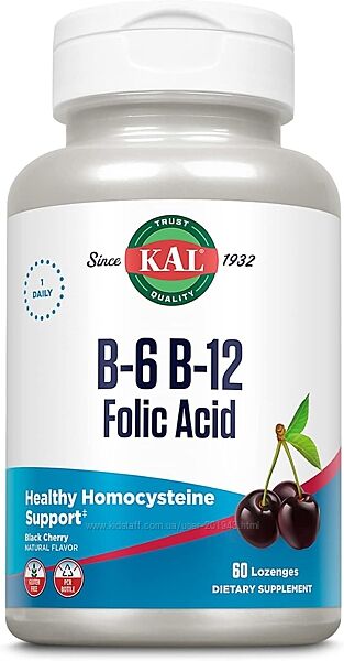 KAL, Фолиевая кислота с витамином B6 B12, Фолієва кислота B6 B12 