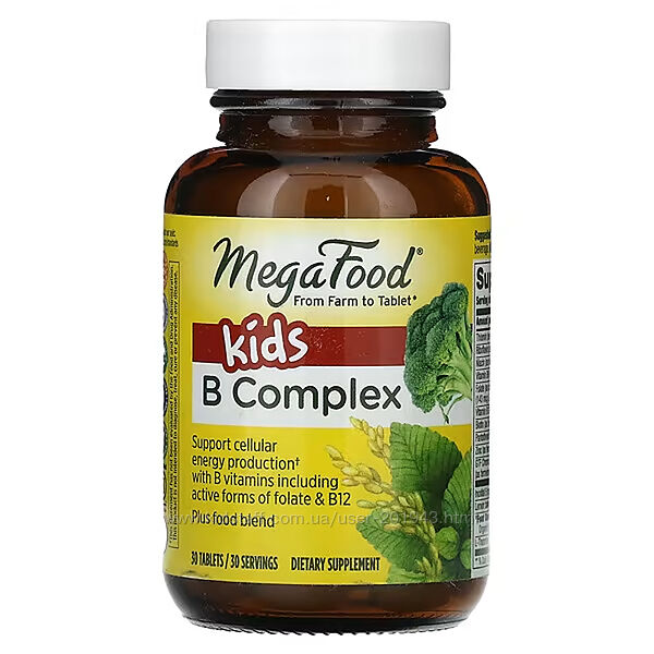 MegaFood, Комплекс вітамінів групи B для дітей, комплекс витаминов группы В