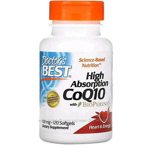 Doctors Best, коензим Q10, коэнзим 60/120 шт 